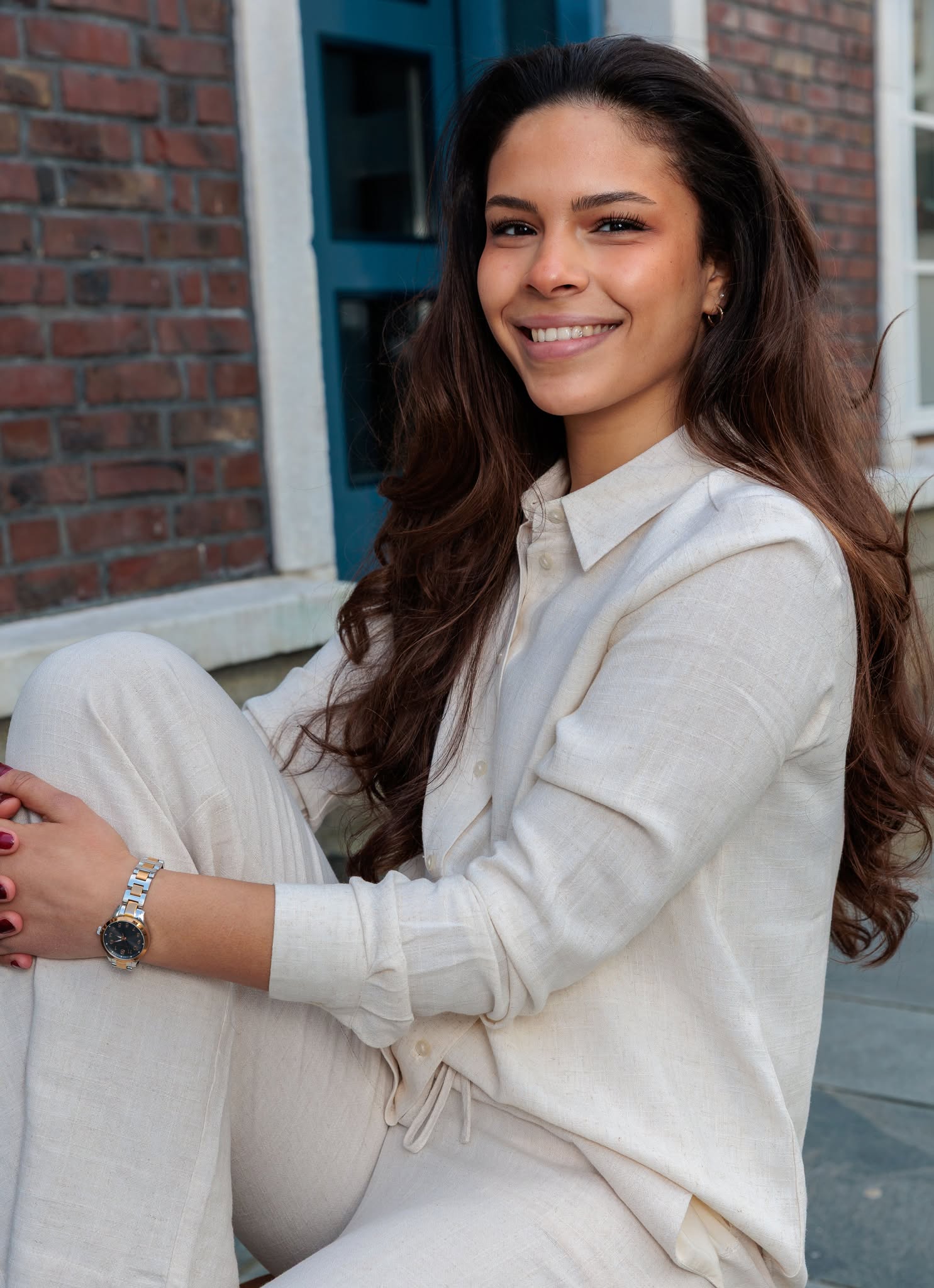 Viva lin skjorte - Beige/ Sand